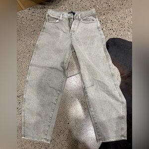 GAP Light Gray barrel Jeans